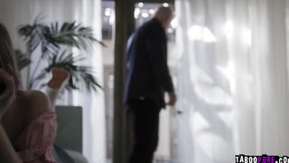 Derrick used his cock to protect Coco's teen pussy
