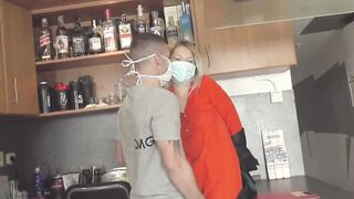 horny guy seductes blonde executor