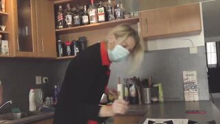 horny guy seductes blonde executor
