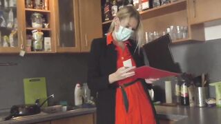horny guy seductes blonde executor