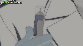 Hot busty secretary has rough sex