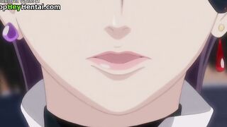 Hot busty secretary has rough sex