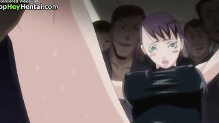 Hot busty secretary has rough sex