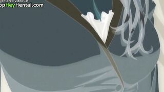 Hot busty secretary has rough sex