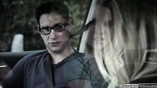 Driving instructor fucks a teen outdoors