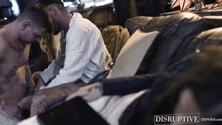 Wild stepcousin Chris Damned dominates hairy stud Ryan Jordans ass