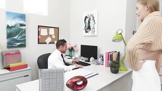 taking care of business to get her promotion