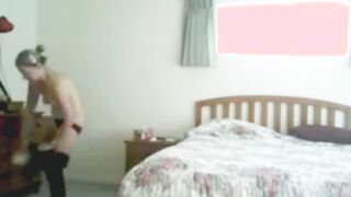 my stepmom teasing me in front of the camera