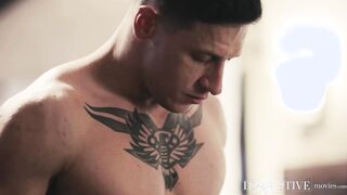 Straight men Dalton Riley and Ryan Jordan jerk each other off in shower