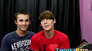 Naughty twink Jacobey wants Elijahs bare cock up his ass