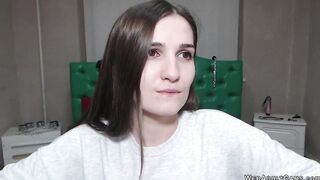 Small tits brunette amateur babe solo on webcam