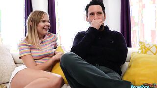 Stepdad Tommy Gets Blow Job From Petite Blonde Daughter Coco Lovelock