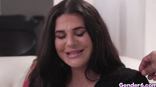 Trans Bailey Archer open her hungry hole for Draven