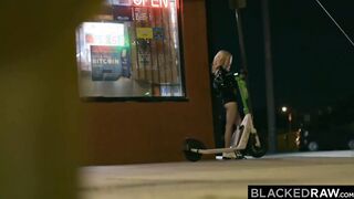 BLACKEDRAW Slim Blonde sexy gets filled up by big big black cock