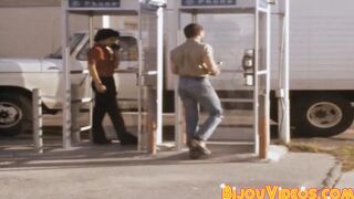 Butt buddies have steamy bareback sex with a big cumshot