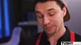 TUSHY Anal filthy dark haired seduces her hubby's friend