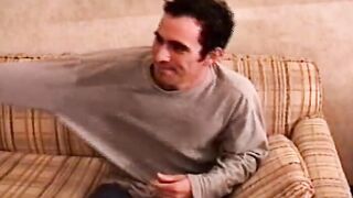 Handsome American stud blown by perv cameraman