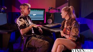 VIXEN Virgin looking babe Amber seduces her friend's dad