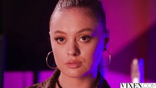 VIXEN Virgin looking babe Amber seduces her friend's dad