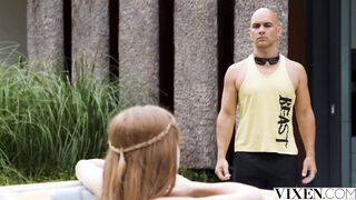 VIXEN Sporty Emelie wants alone time with her instructor two
