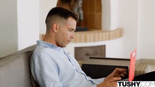 TUSHY Anal obsessed sexy Jayla seduces hubbys employee