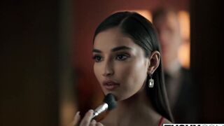 TUSHY Sultry Actress Emily gets DPed by her 2 co-stars