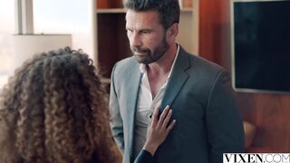 VIXEN Perfect slim Cecilia Lion seduces her playboy boss