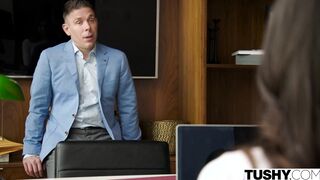 TUSHY Anal-enjoying college school girl seduces her teacher