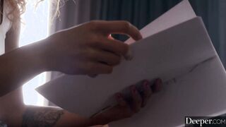 Deeper. Actress Scarlit submits to her clip partner's kinks