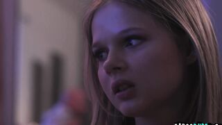 Slutty blonde Coco Lovelock is hungry for a huge dick