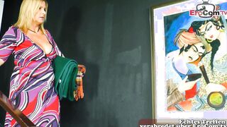 German Big Titted bbw blonde old housewife huge natural jugs screwed