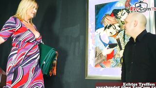 German Big Titted bbw blonde old housewife huge natural jugs screwed