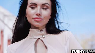 TUSHYRAW Young Sasha has a passion for anal gaping two