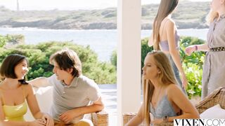 VIXEN Amazing & slender Evelin has surprise date away from bf