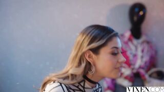 VIXEN Insatiable Xxlayna can't keep her hands off her boss two
