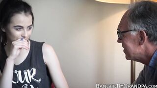Barely legal slut seduces mature teacher into hardcore sex