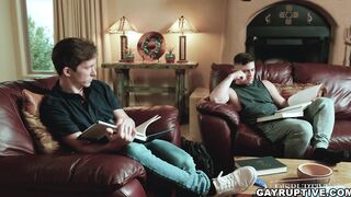 Athletic Isaac and Trevor enjoy each dicks