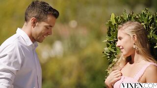 VIXEN Insatiable Blonde goddess Jaylah seduces a married man