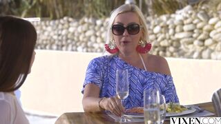 VIXEN College cunt with mouth Sybil stays with a married lovers abroad