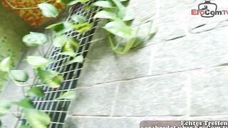 Slim blonde ladyboy huge penis got bareback anal nailed