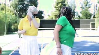 Stepmom Serving Balls