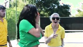 Stepmom Serving Balls