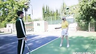 Stepmom Serving Balls