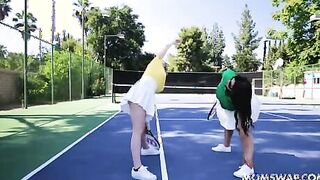 Stepmom Serving Balls