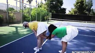 Stepmom Serving Balls