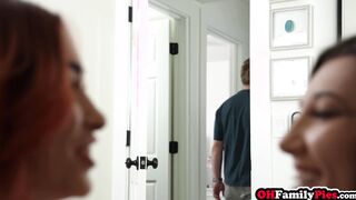 Stepbro fucks hot stepsis and her friend