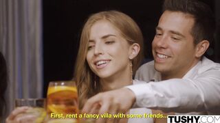 TUSHY European hotties Emile & Sara are anal three-way pros