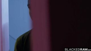 BLACKEDRAW beauty blonde duo Anya & Madison love sharing big black cock