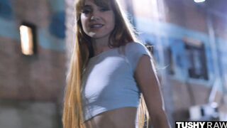 TUSHYRAW Wild red head Little Dragon gets butt banged! rough