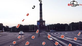 Petite german teens meet and screwed outside street point of view